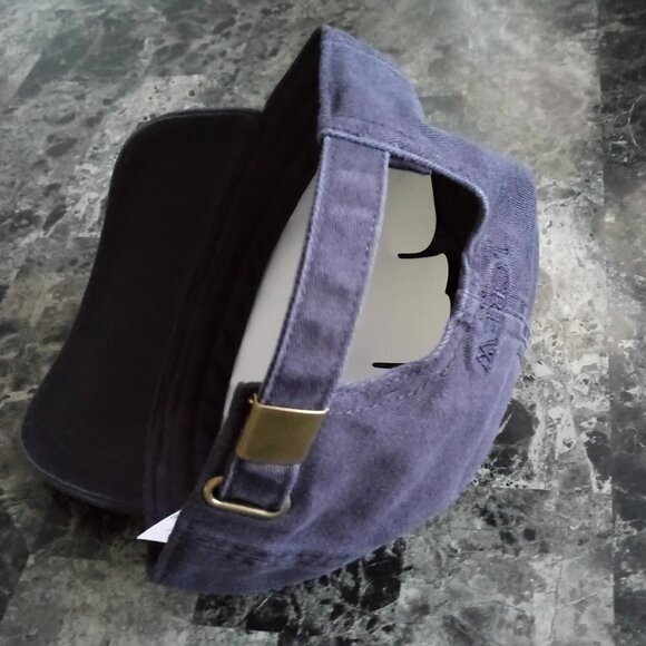 J Crew Men's Golf Graphic Embroired‎ Hat Navy Adjustable Strap - Picture 4 of 4